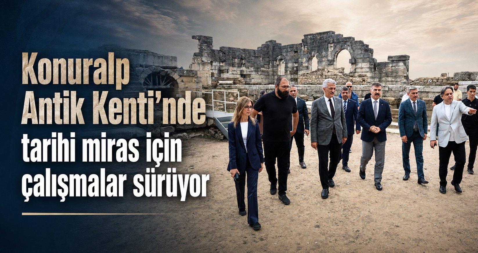 Konuralp Antik Kenti’nde tarihi miras için çalışmalar sürüyor