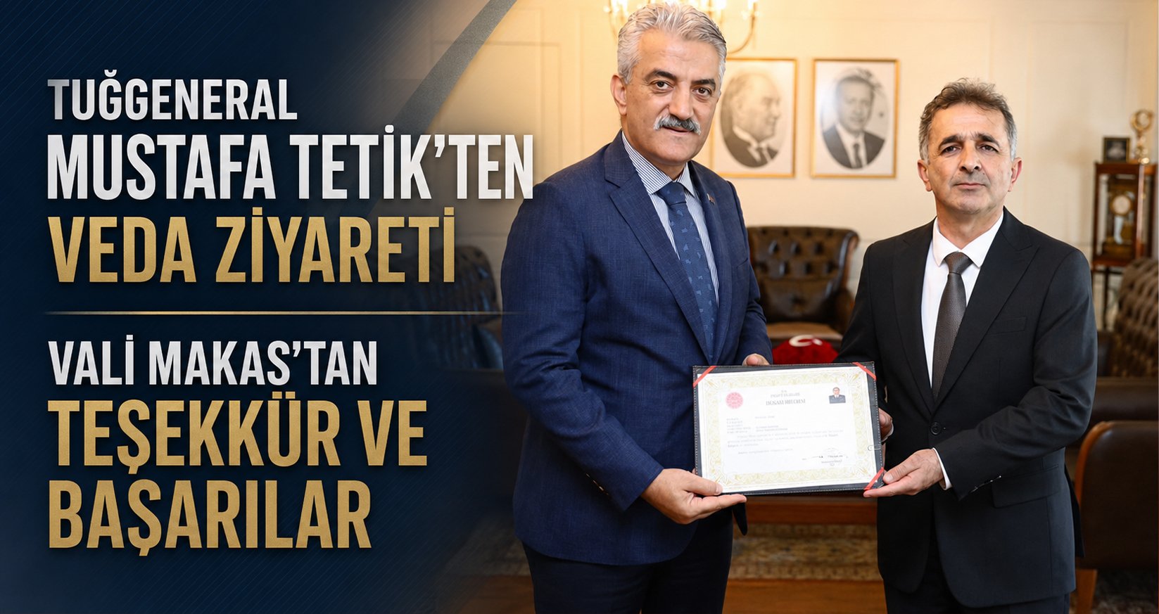 Tuğgeneral Mustafa Tetik’ten Veda Ziyareti