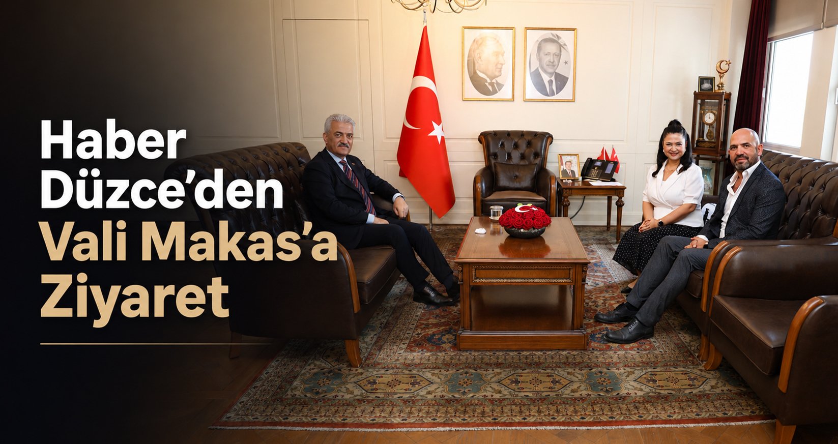 Haber Düzce’den Vali Makas’a Ziyaret