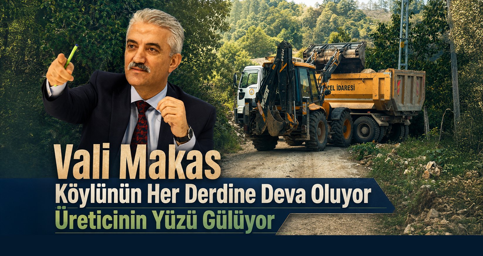 Vali Makas Köylünün Her Derdine Deva Oluyor