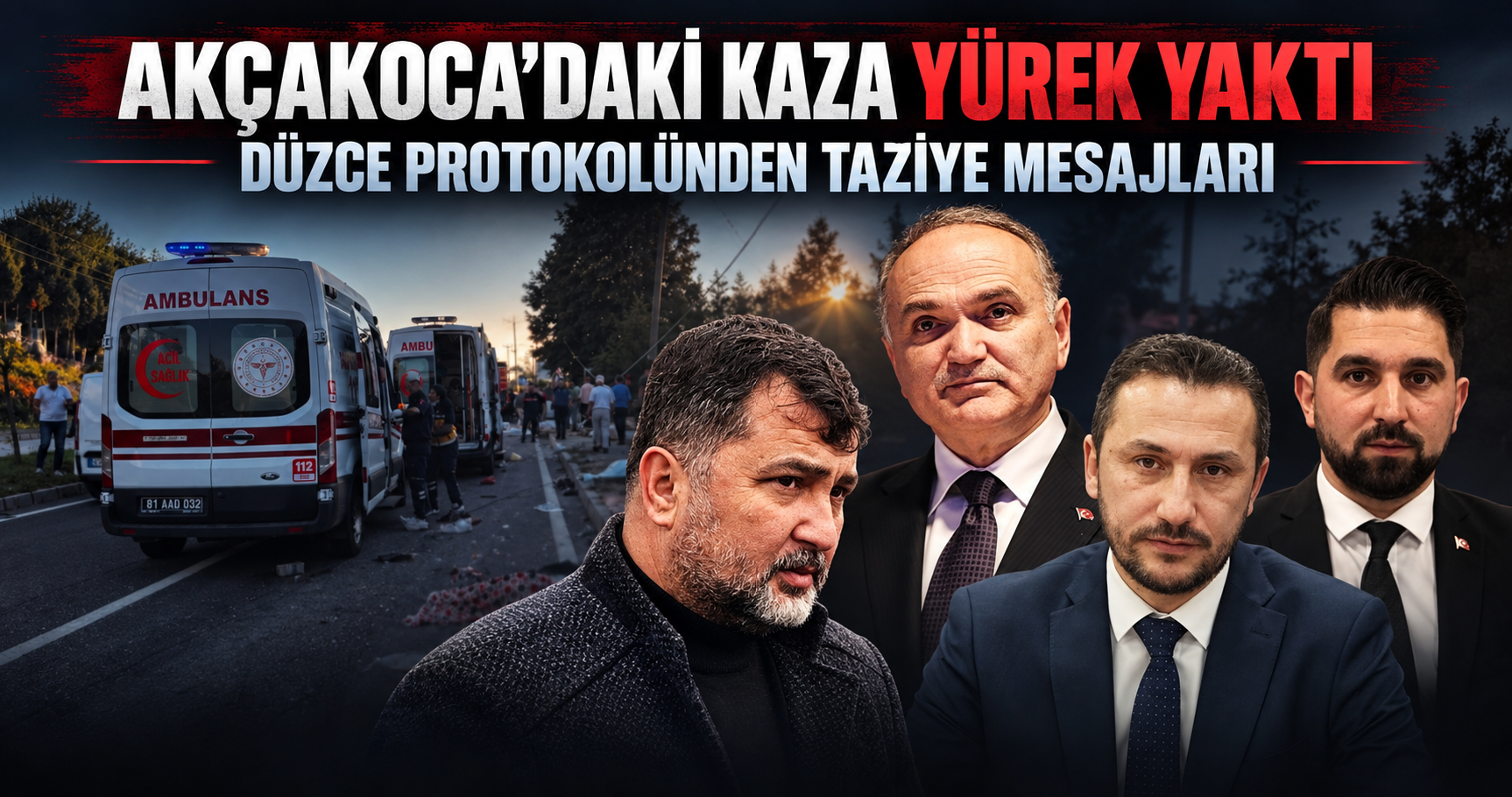 Düzce Protokolünden Taziye Mesajları