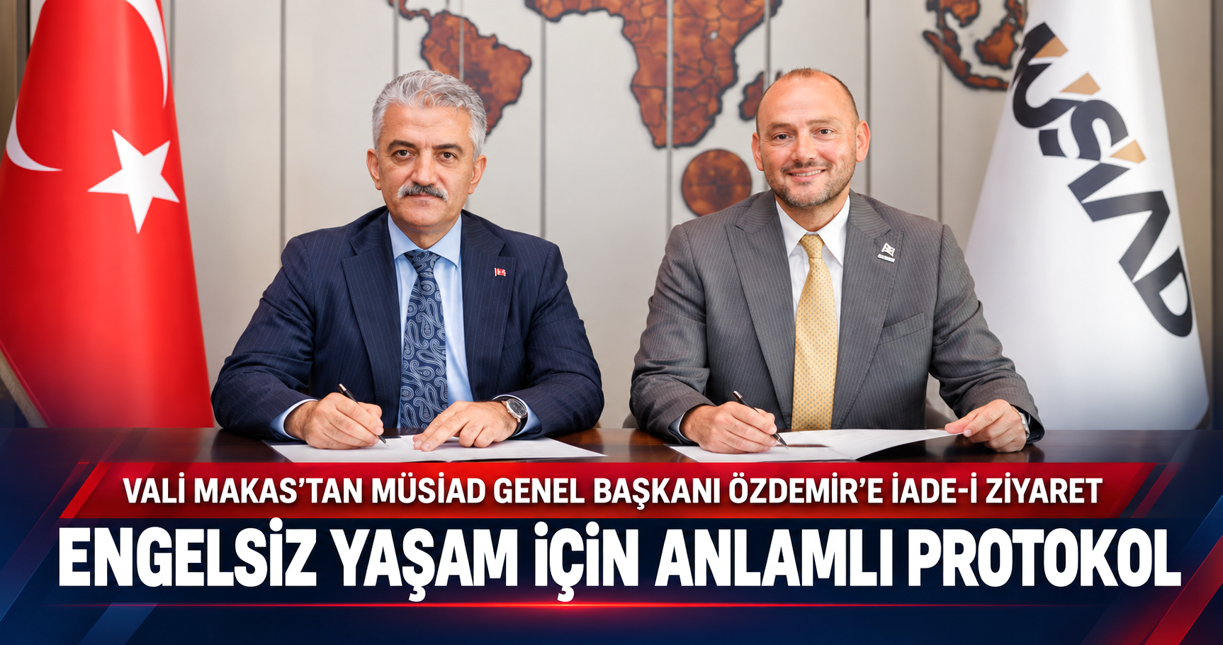 Vali Makas'tan MÜSİAD Başkanı Özdemir'e İade-i Ziyaret