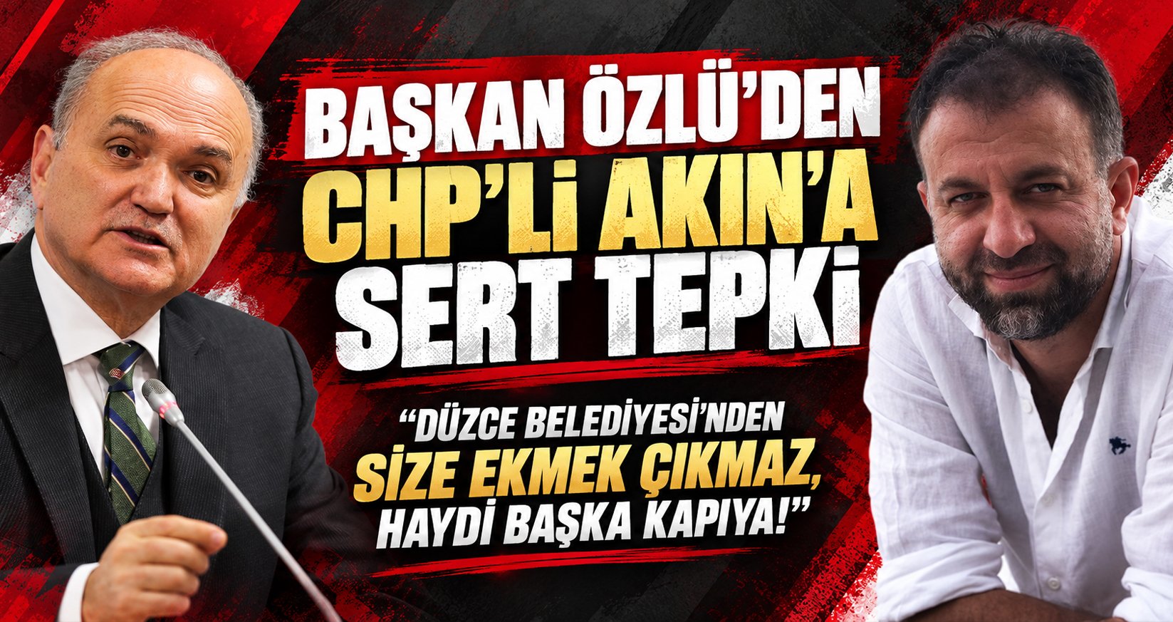 Başkan Özlü’den CHP’li Akın’a Sert Tepki