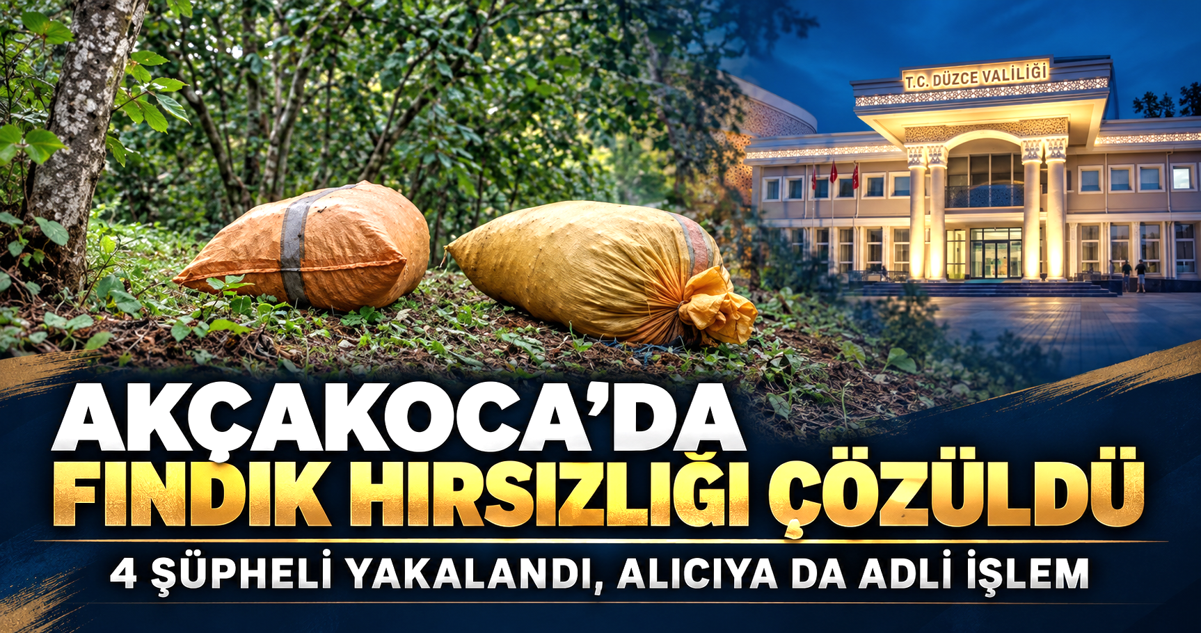 Akçakoca'da Fındık Hırsızlığı Çözüldü