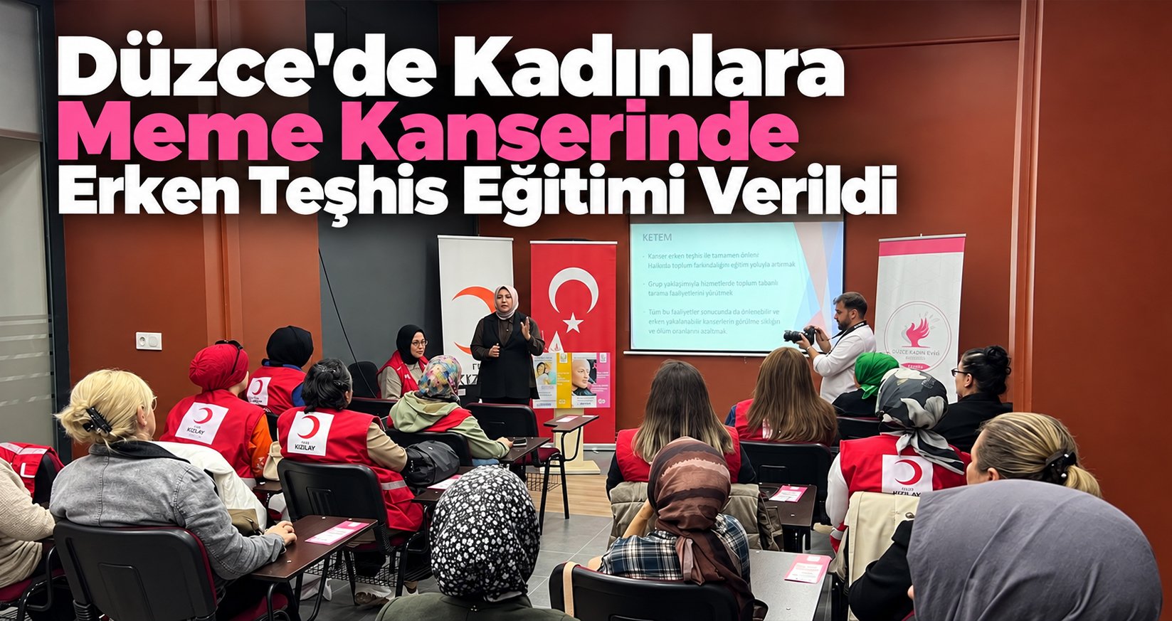Düzce'de Kadınlara Meme Kanserinde Erken Teşhis Eğitimi Verildi