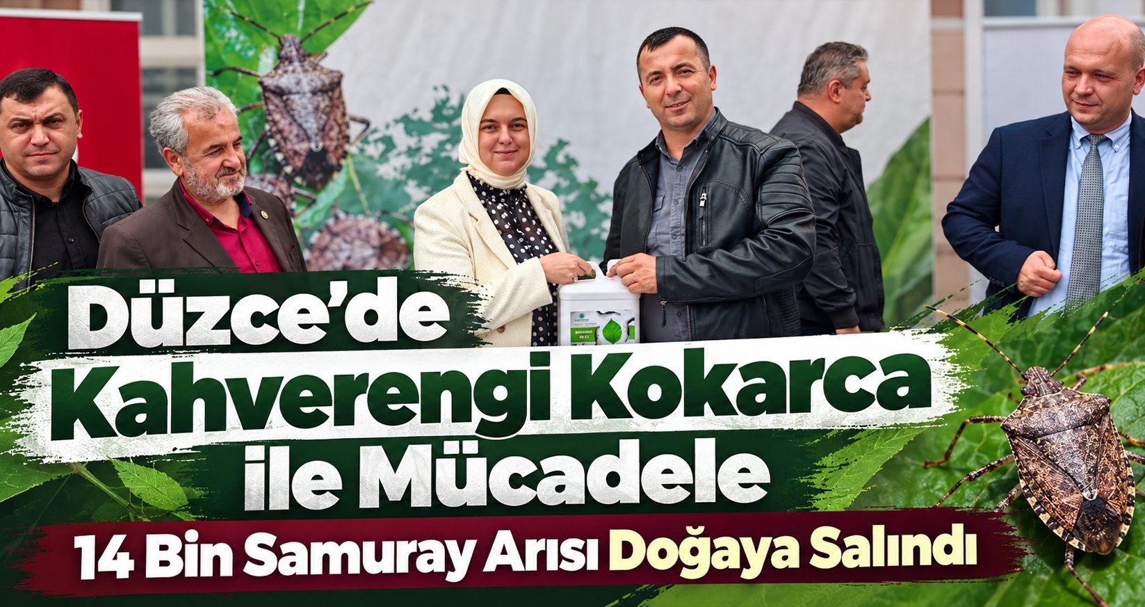 Düzce'de Kahverengi Kokarca ile Mücadele Kapsamında 14 Bin Samuray Arısı Doğaya Salındı