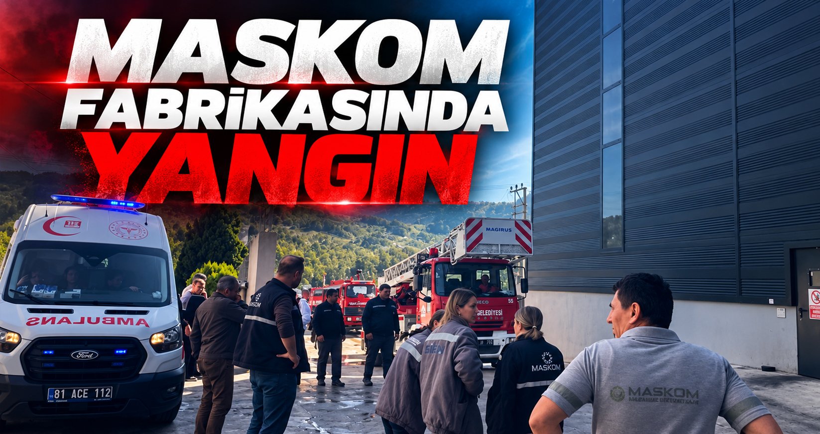 Gümüşova OSB’deki Maskom'da Yangın