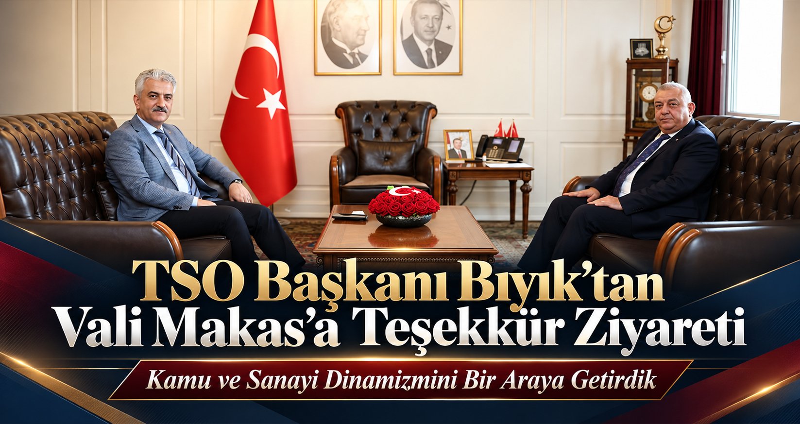 TSO Başkanı Bıyık’tan Vali Makas’a Teşekkür Ziyareti