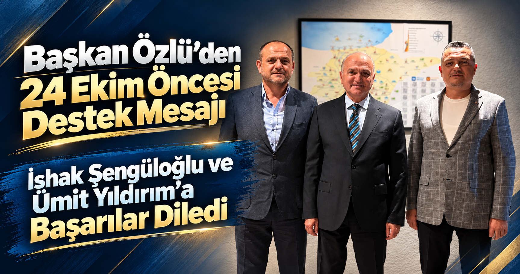 Başkan Özlü’den 24 Ekim Öncesi Destek Mesajı