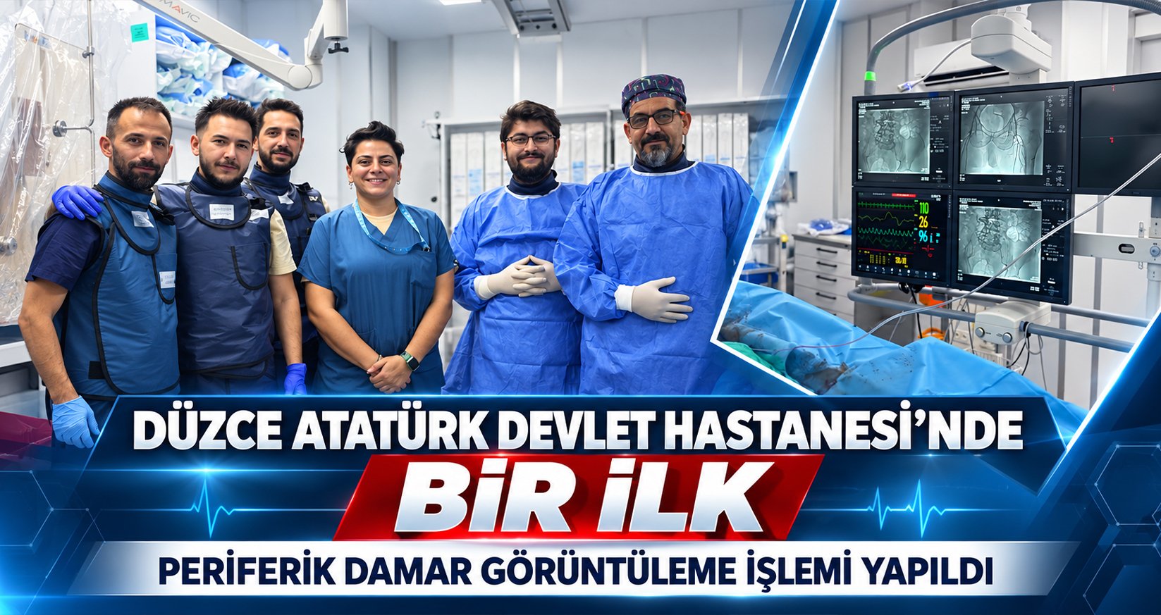 Düzce Atatürk Devlet Hastanesi’nde Bir İlk: Periferik Damar Görüntüleme İşlemi Yapıldı